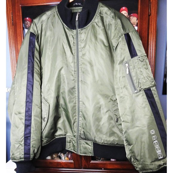 Kenpo Army Green heavy bomber jacket XL - Picture 1 of 9